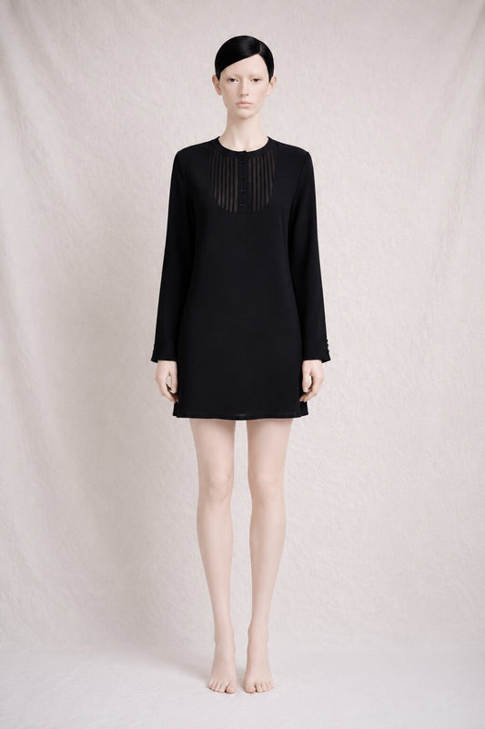 Black mini dress in wool and silk Vanessa Seward