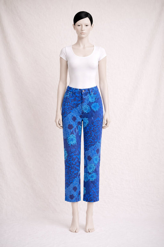 Vintage Kenzo Authentic Jeans with Floral Print