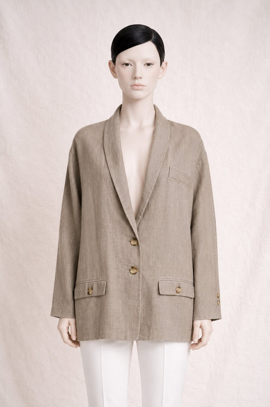 Authentic Vintage Lanvin Paris Linen Oversized Jacket