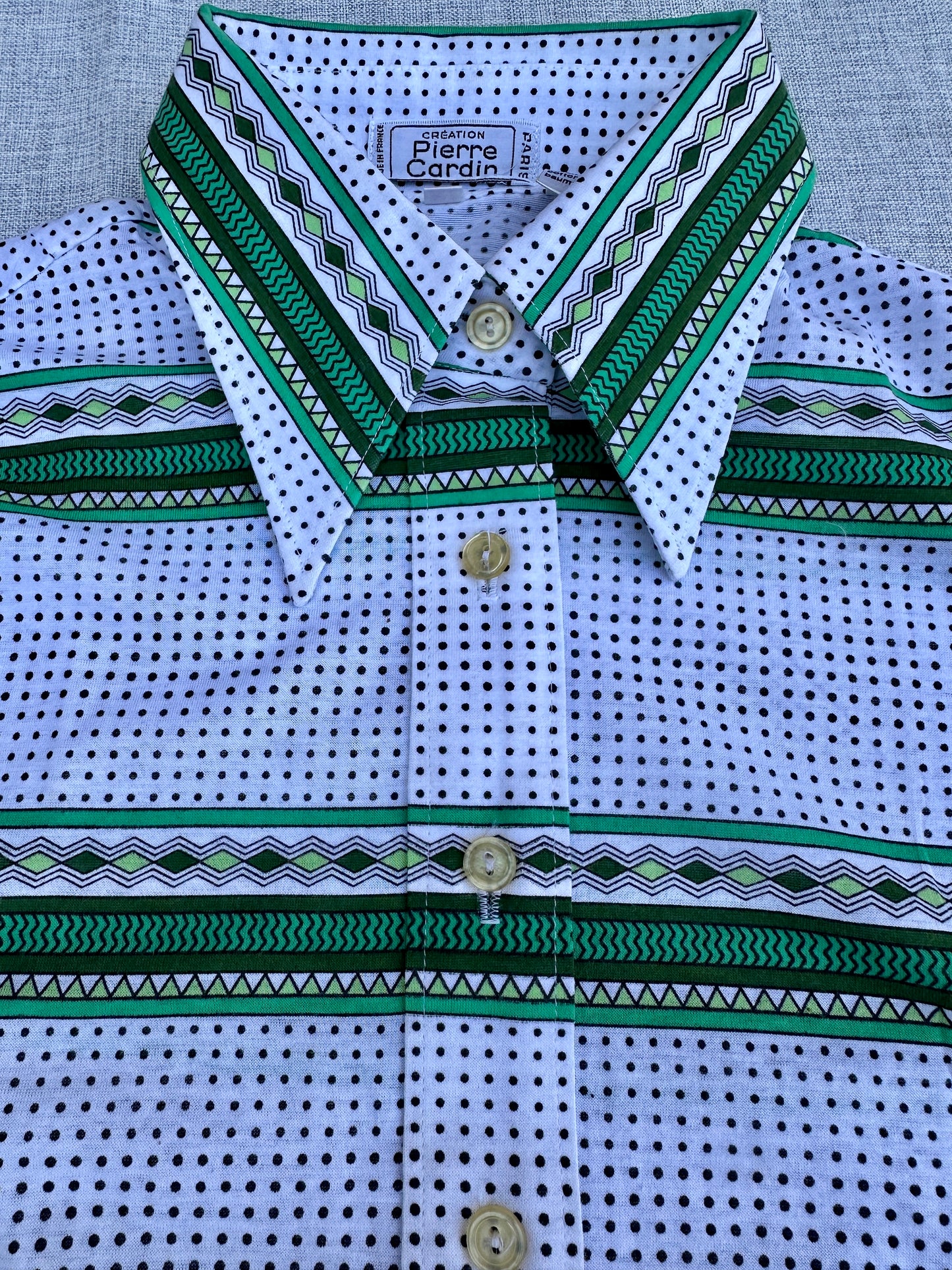 Chemise en coton  Pierre Cardin vintage authentique neuve
