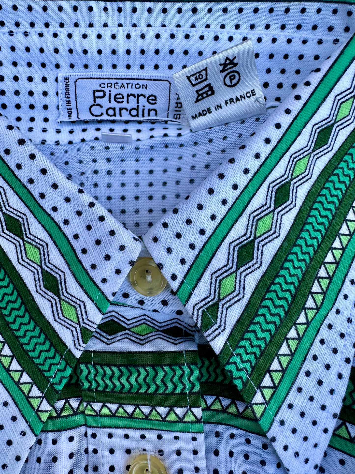Chemise en coton  Pierre Cardin vintage authentique neuve