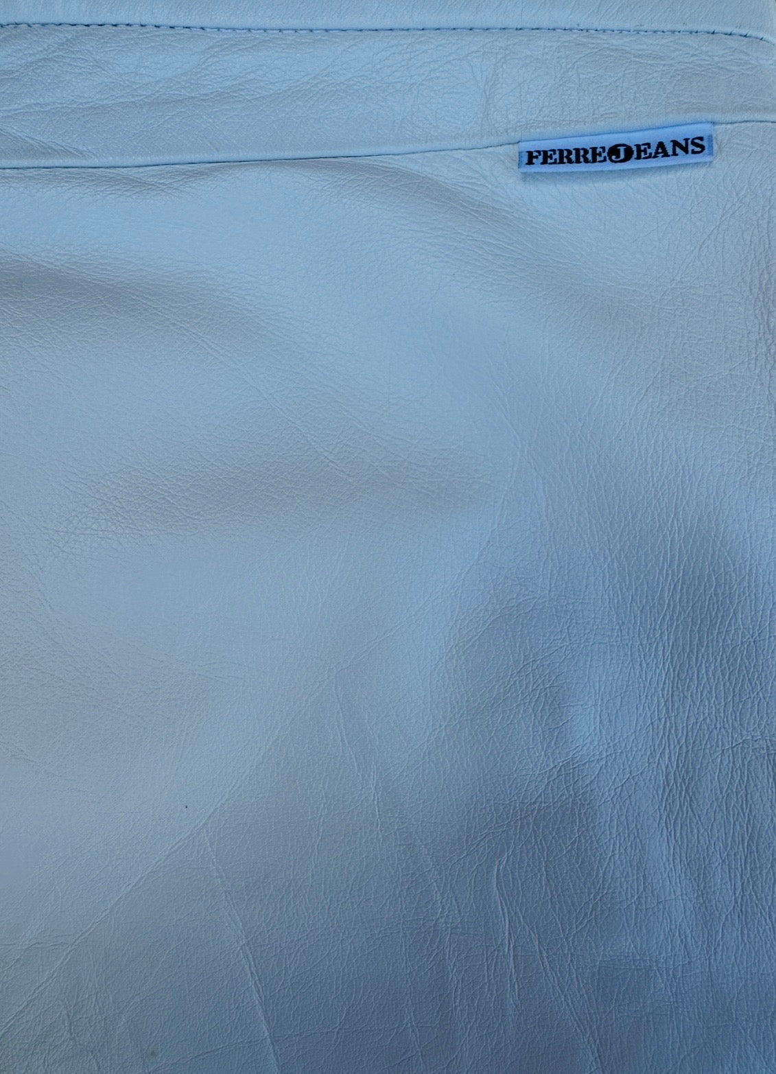 Authentic Gianfranco Ferré vintage white leather trousers