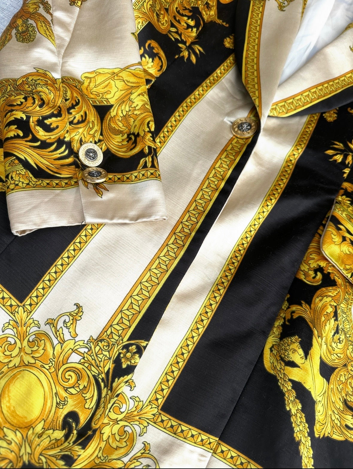 Long satin blazer Marina Sitbon for Kamosho Paris