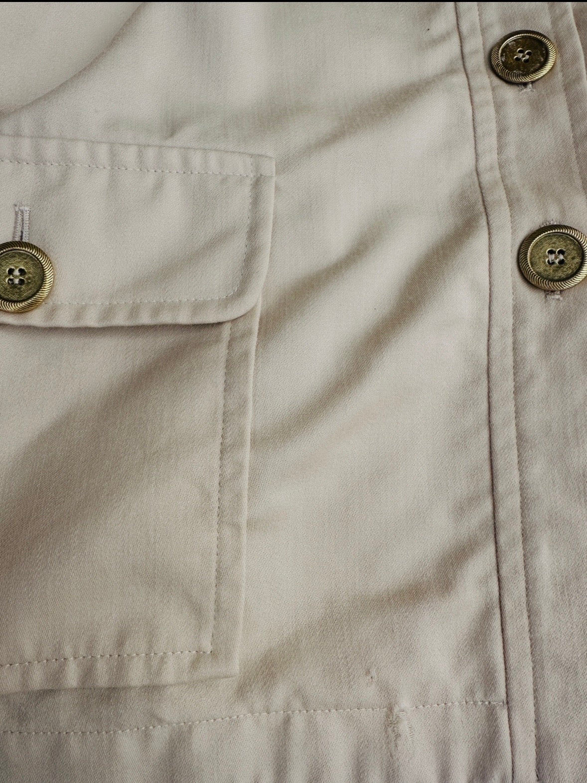 Authentique veste saharienne en laine sable Yves Saint Laurent vintage