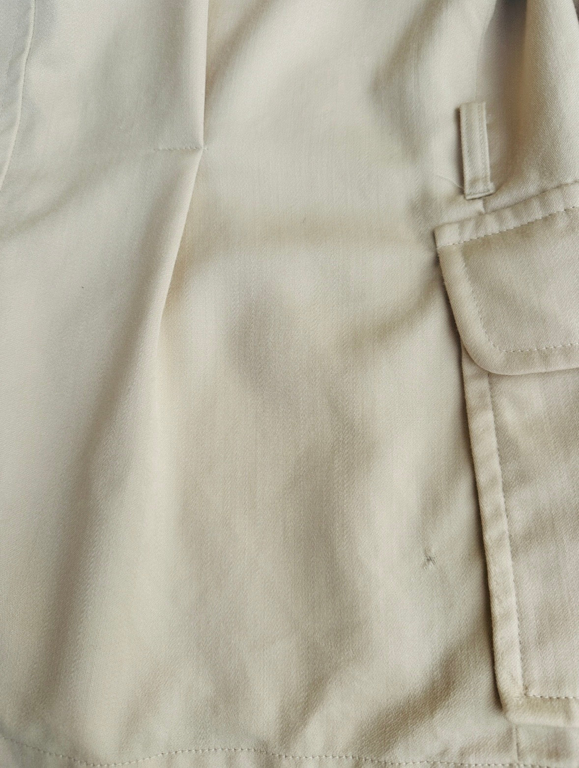 Authentique veste saharienne en laine sable Yves Saint Laurent vintage