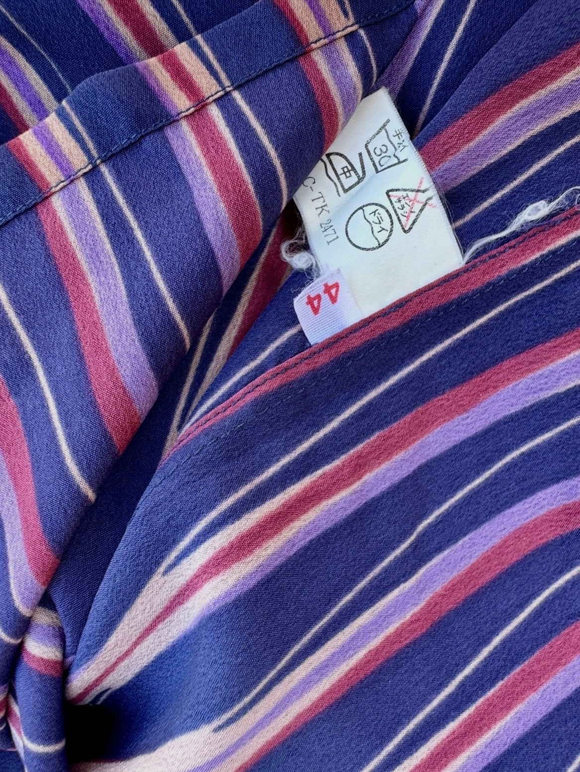 Blouse Rayée Vintage Authentique Lanvin Paris en Viscose
