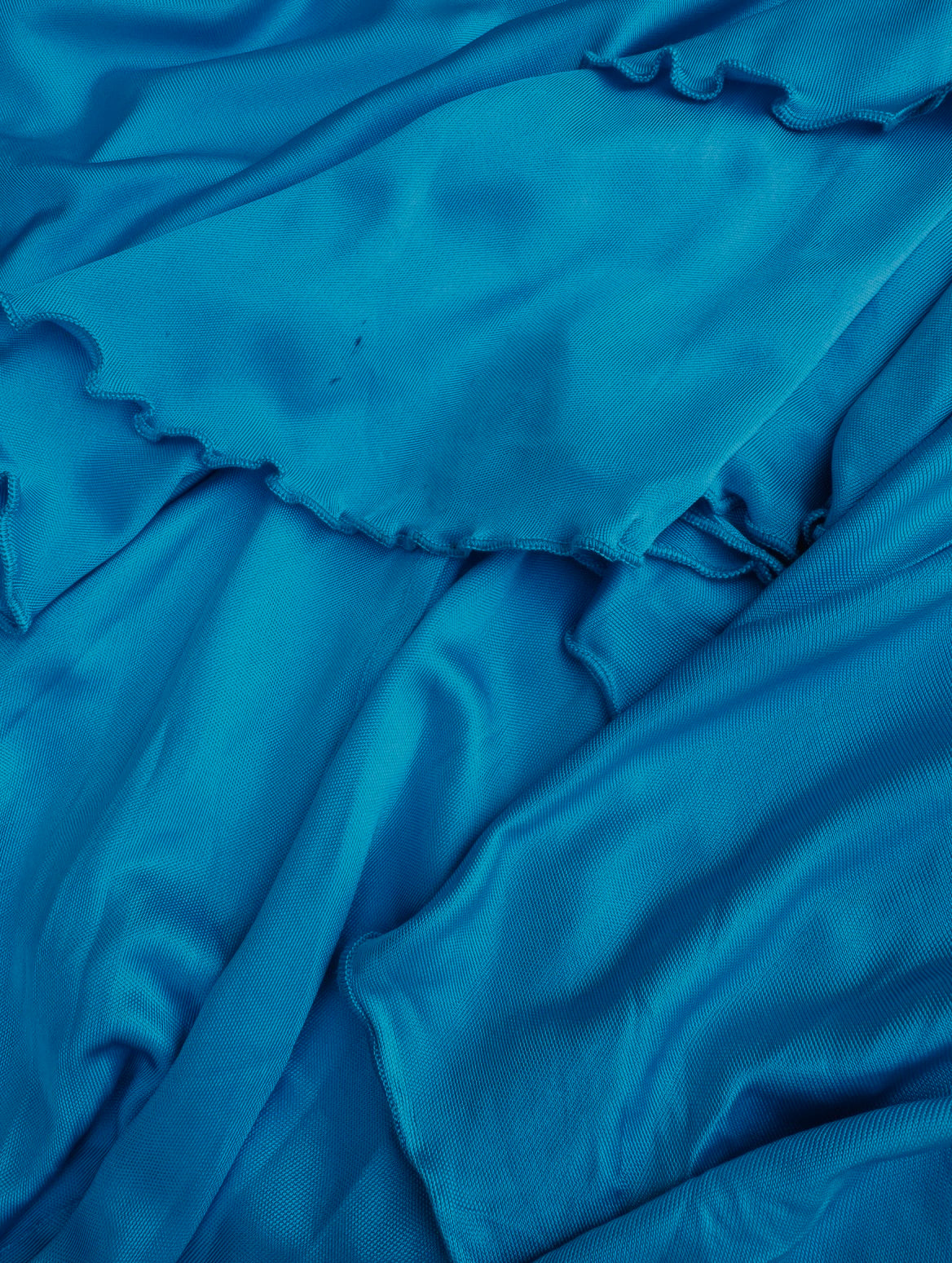 Turquoise Ruffled Skirt Moschino Jeans