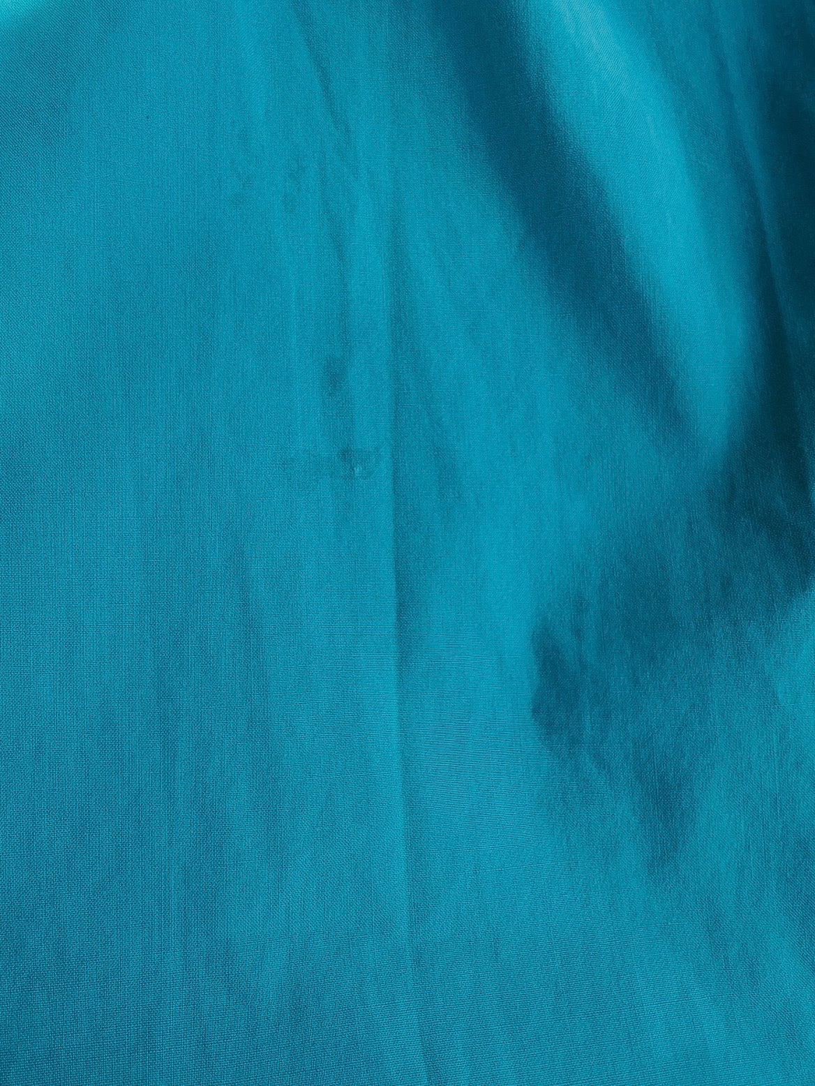 Authentic vintage Yves Saint Laurent turquoise cotton dress