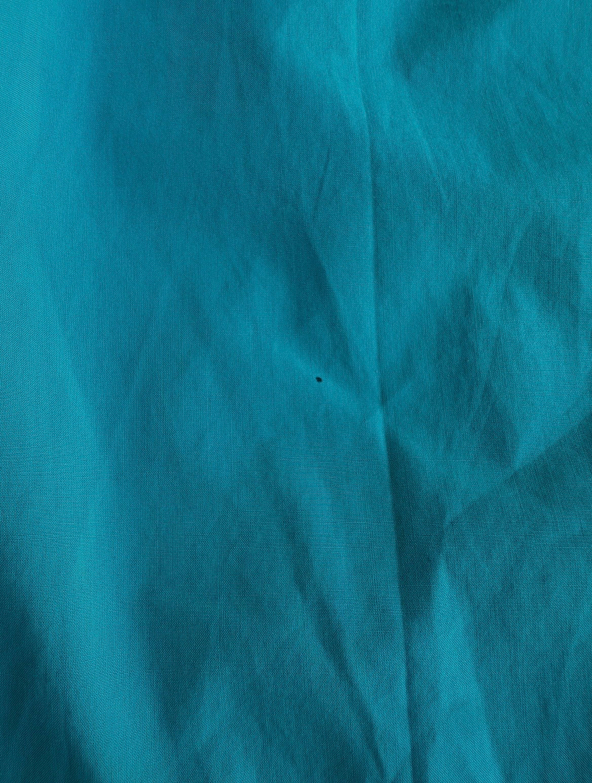 Authentic vintage Yves Saint Laurent turquoise cotton dress