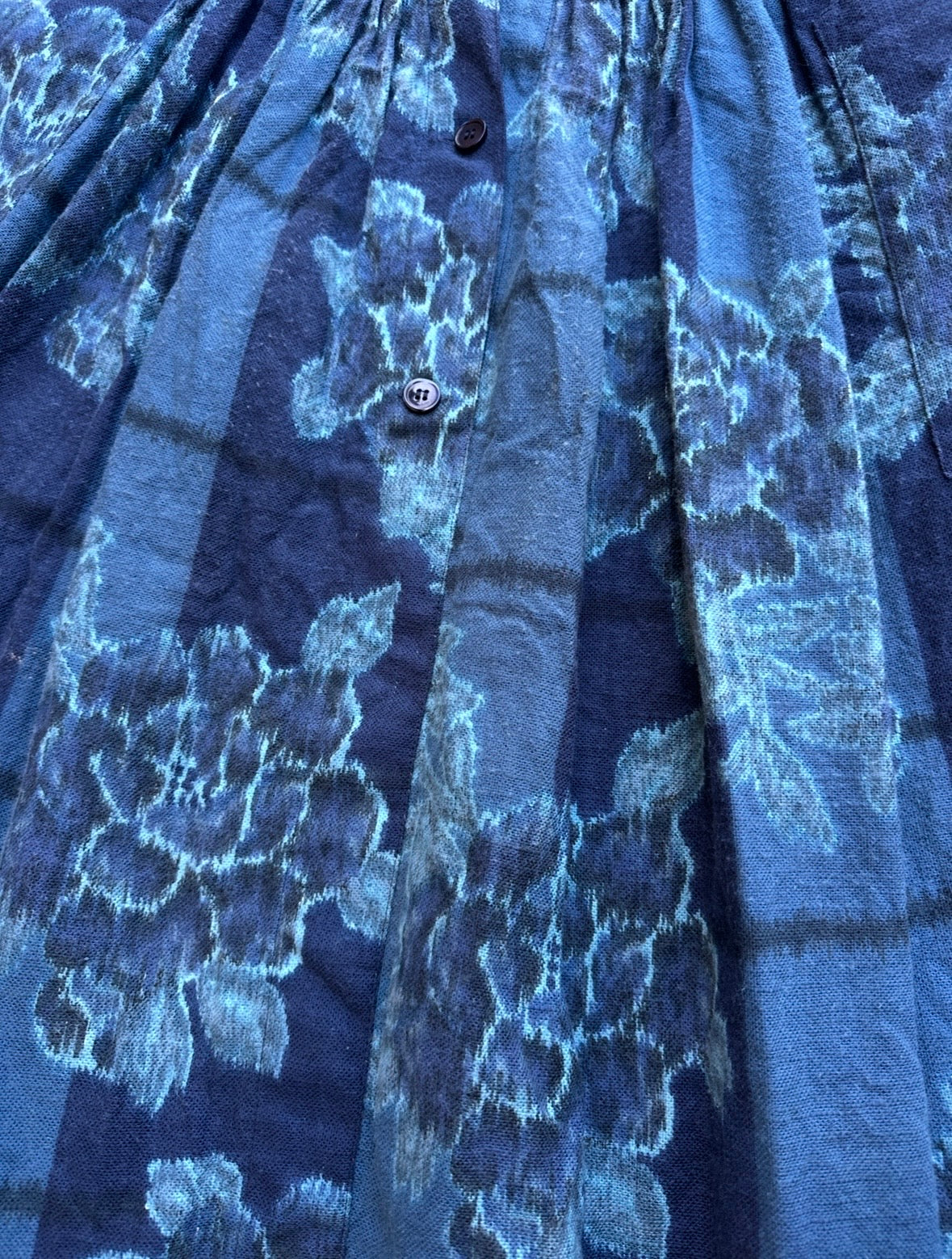 Jupe en jean imprimé floral Kenzo Jap vintage authentique