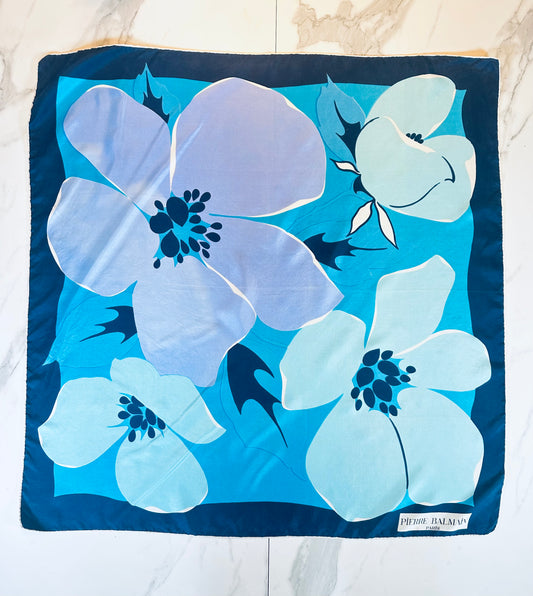 Authentic vintage Pierre Balmain silk square