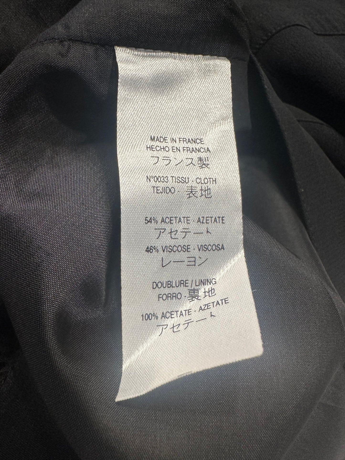 Robe noire Givenchy Paris vintage authentique