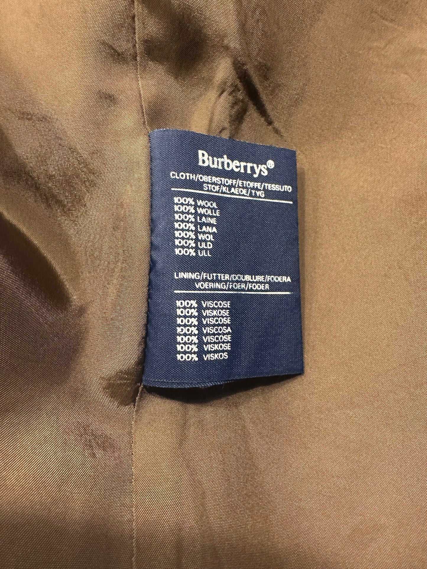 Blazer Burberrys authentique en tweed de laine à motif carreaux