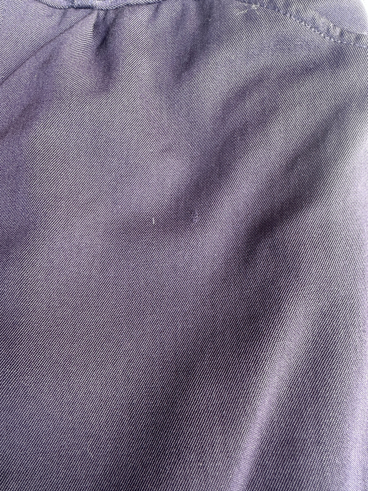 Jupe Évasée Authentique Vintage Yves Saint Laurent en Laine Bleu Marine