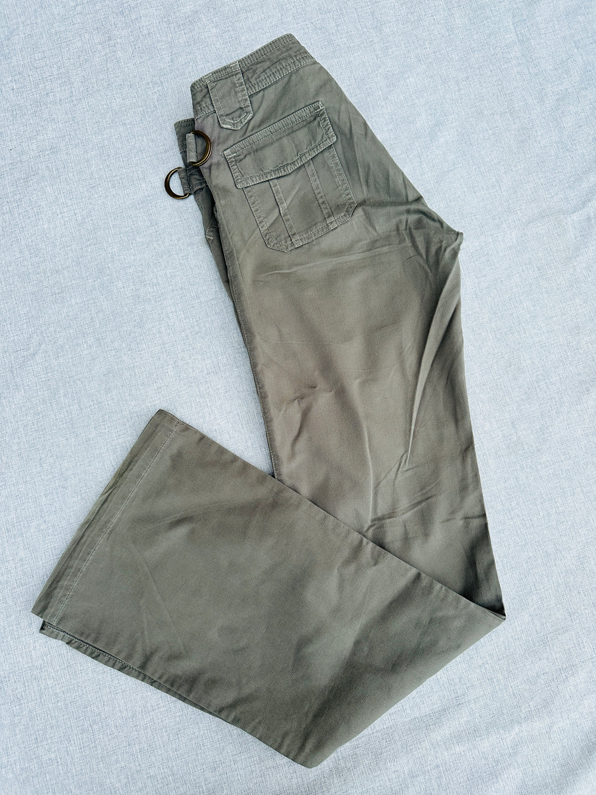 Authentic vintage olive cotton cargo trousers Zadig & Voltaire