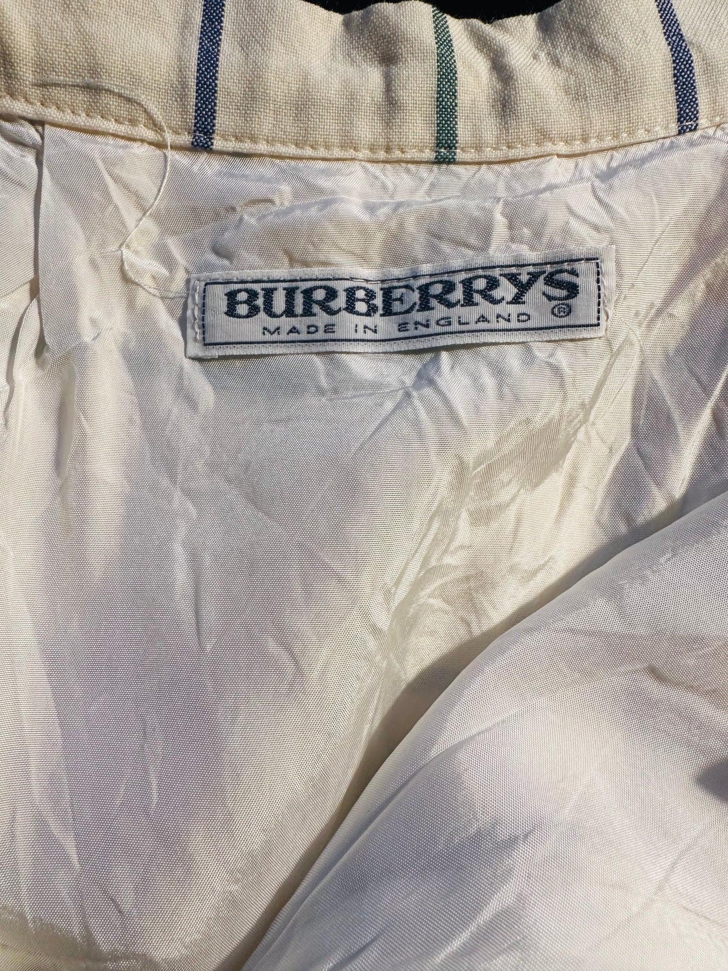 Jupe plissée Burberry vintage à carreaux en laine authentique