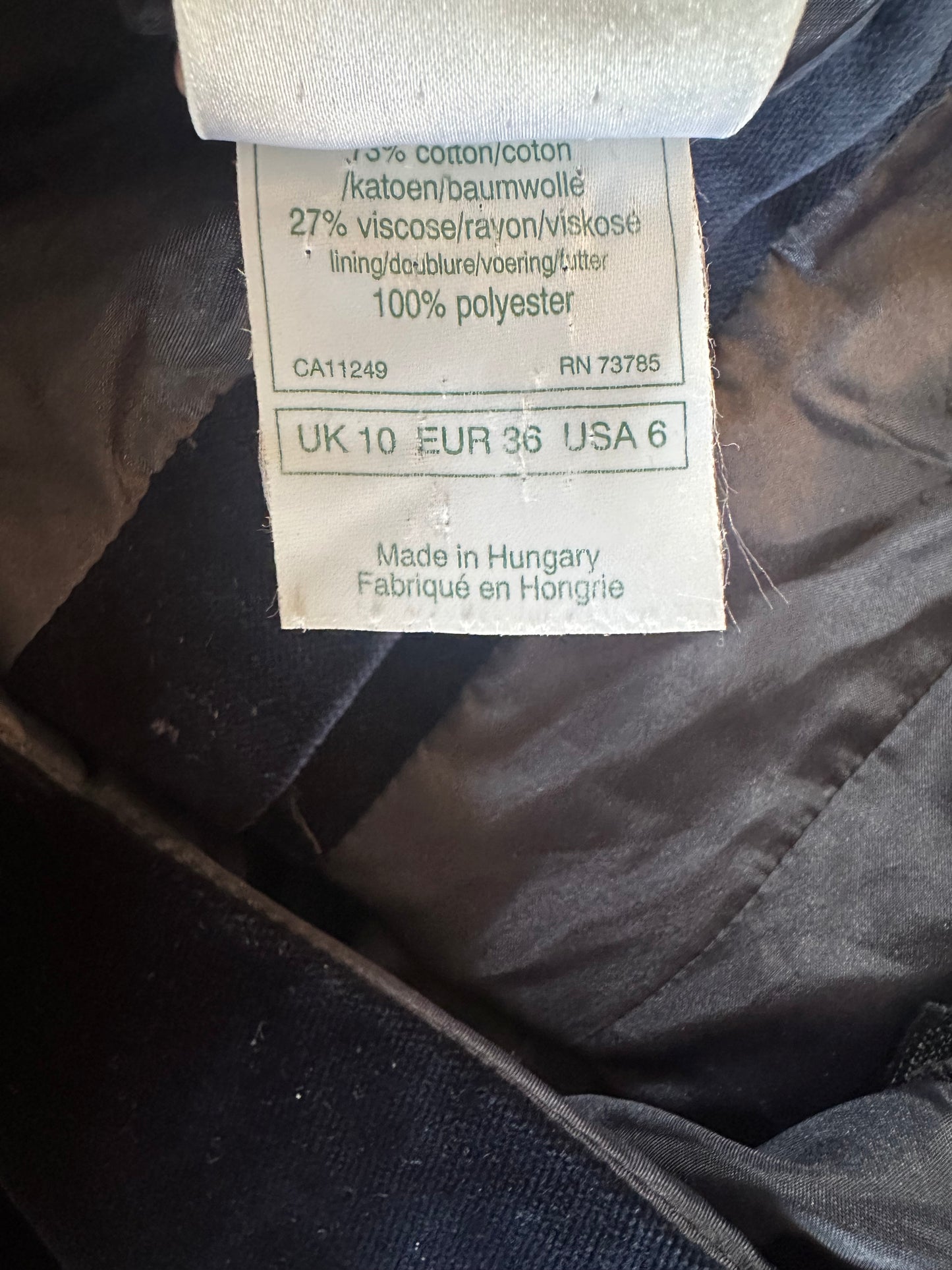 Robe longue en velours Laura Ashley bleu marine vintage