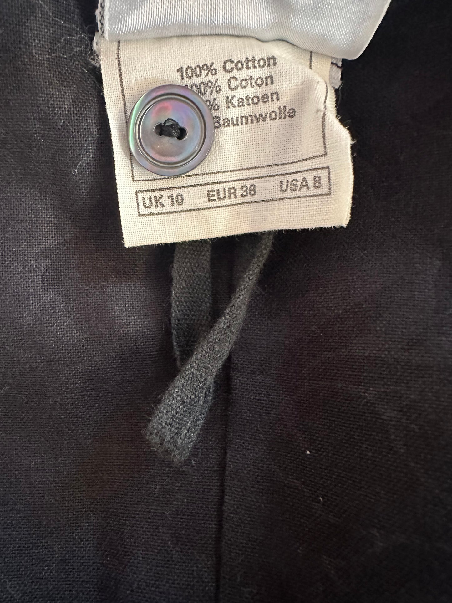 Robe longue Laura Ashley en jacquard noir