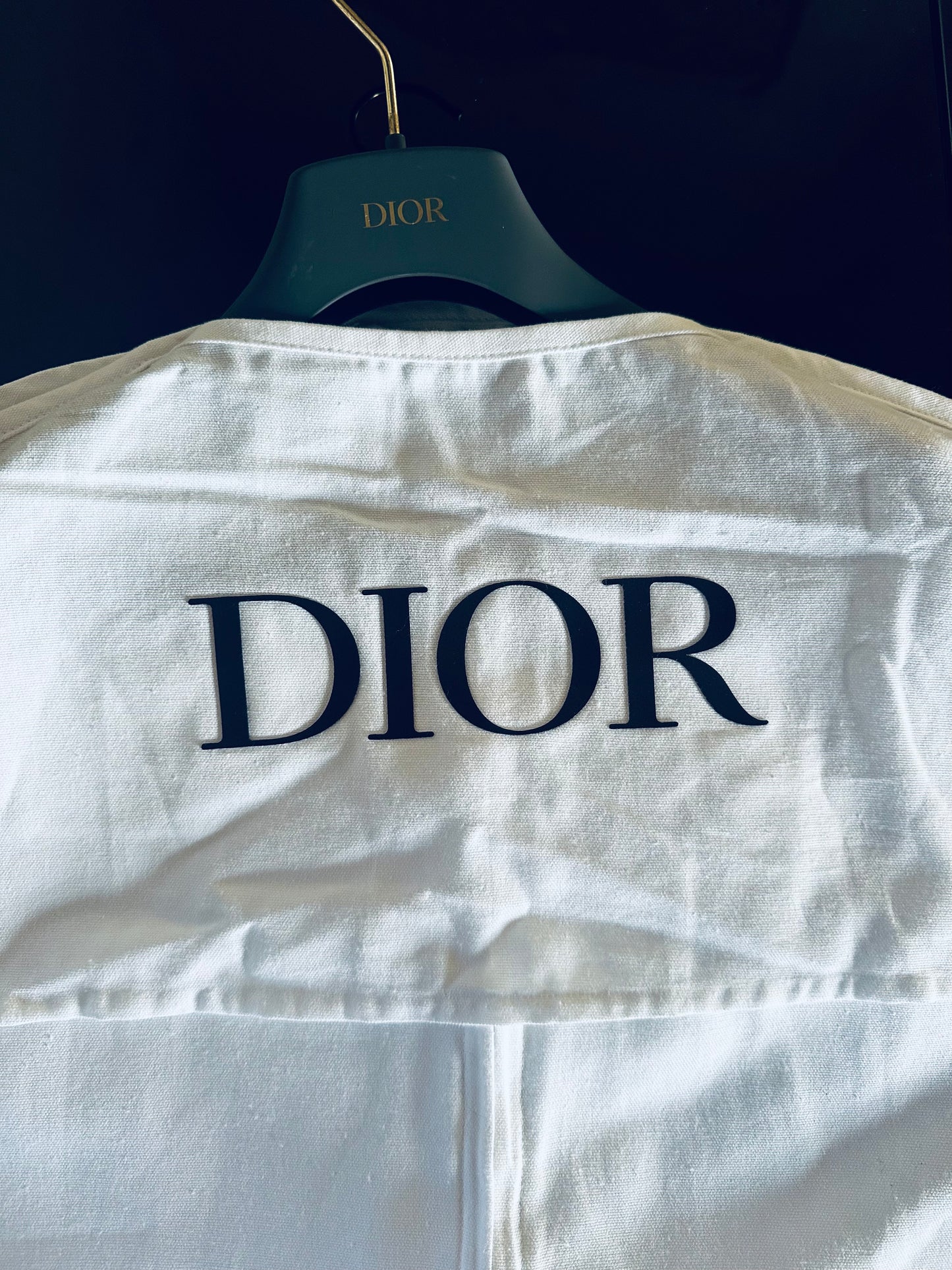 Robe Christian Dior en denim tie-dye bleu ceinturée  authentique