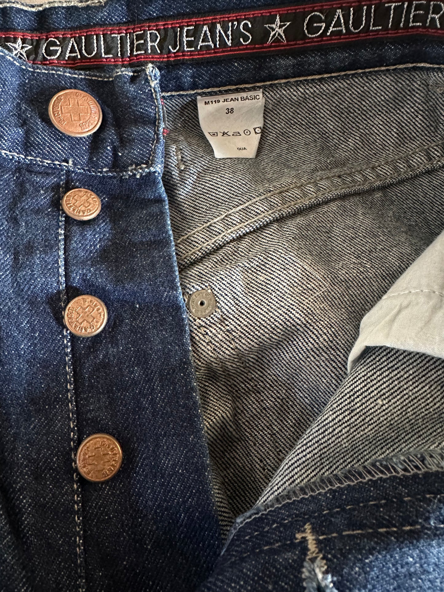 Jean Gaultier Jeans authentique Jean Basic Denim brut authentique vintage