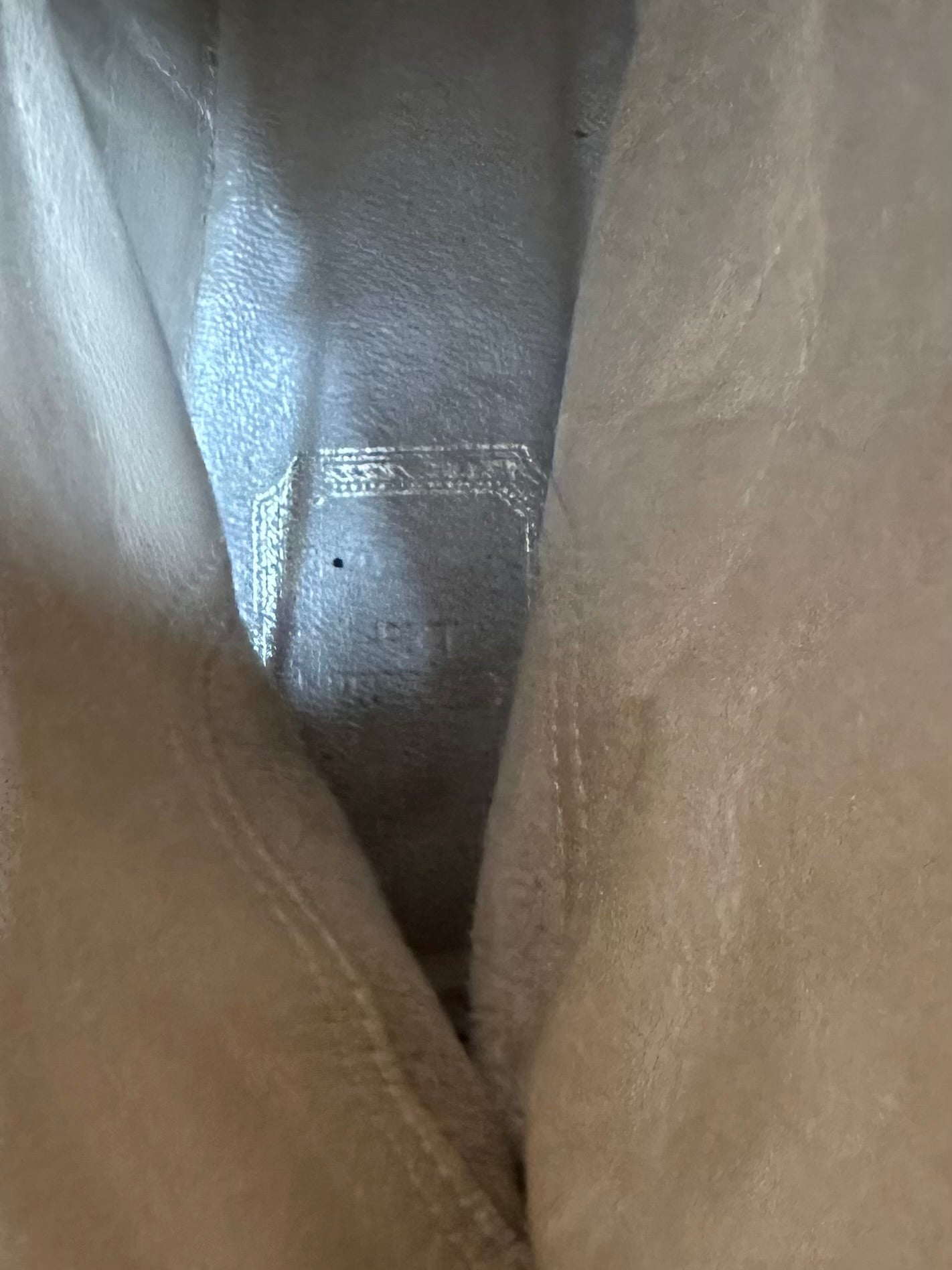 Bottes à franges Christian Dior en daim camel