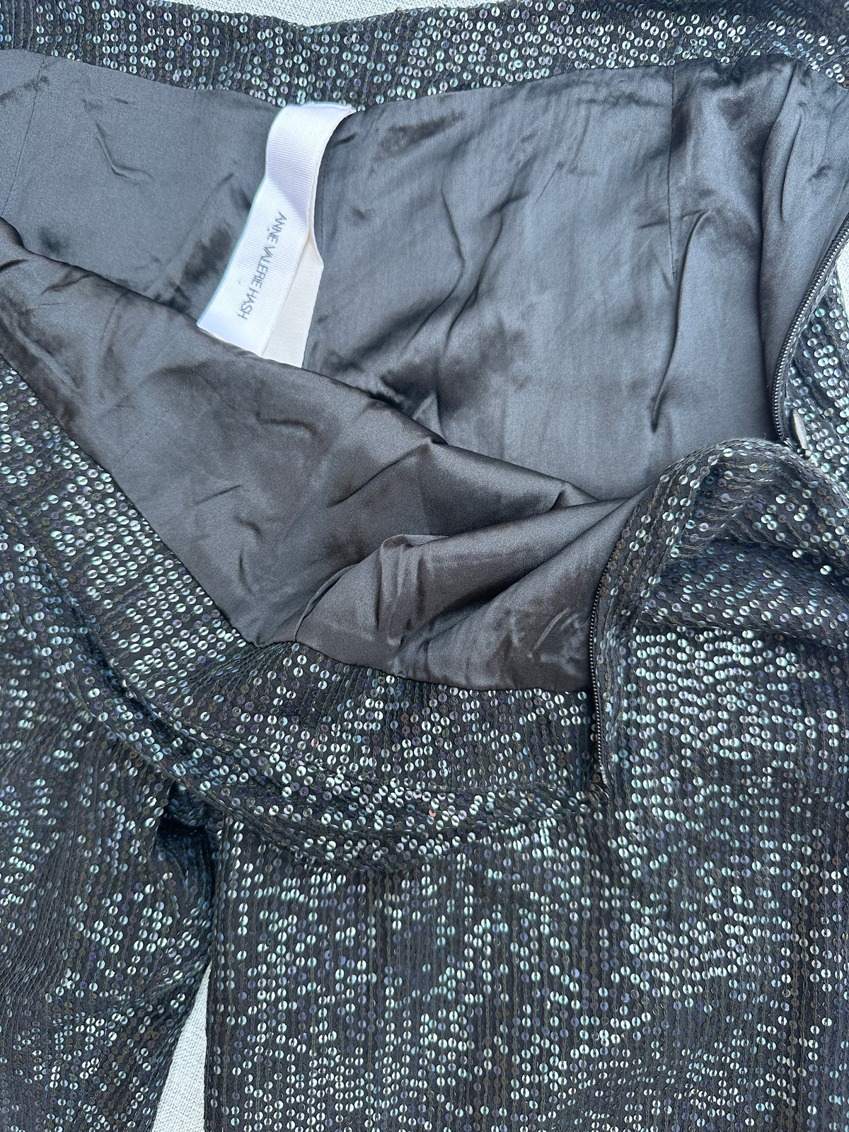 Pantalon Long Anne Klein en Sequins Noirs