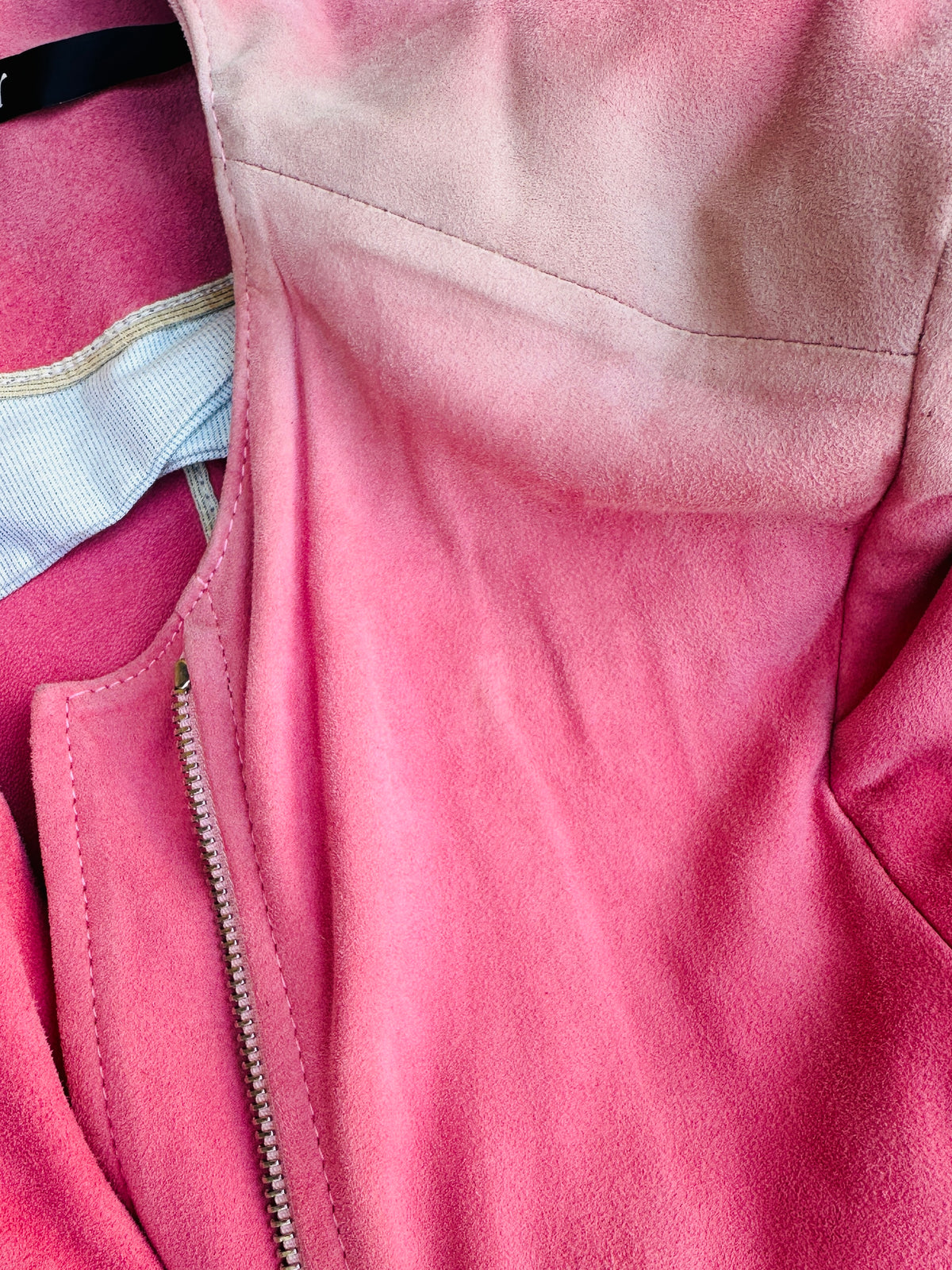 Veste Vintage J. Sebastien Vassal en Daim Rose