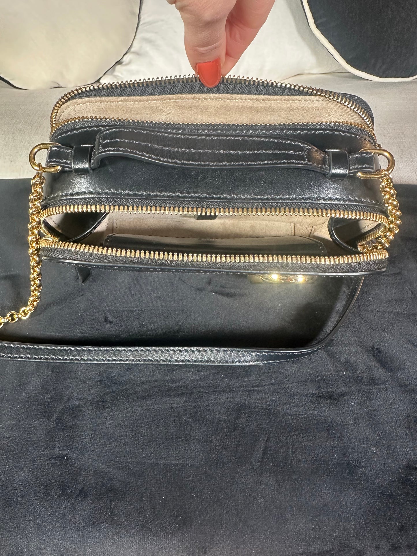 Sac Chloé C crossbody bag avec chaîne authentique