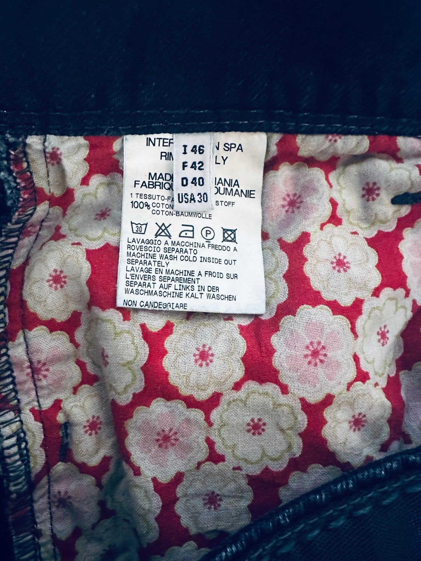 Superbe jupe en denim Marithé + François Girbaud vintage authentique