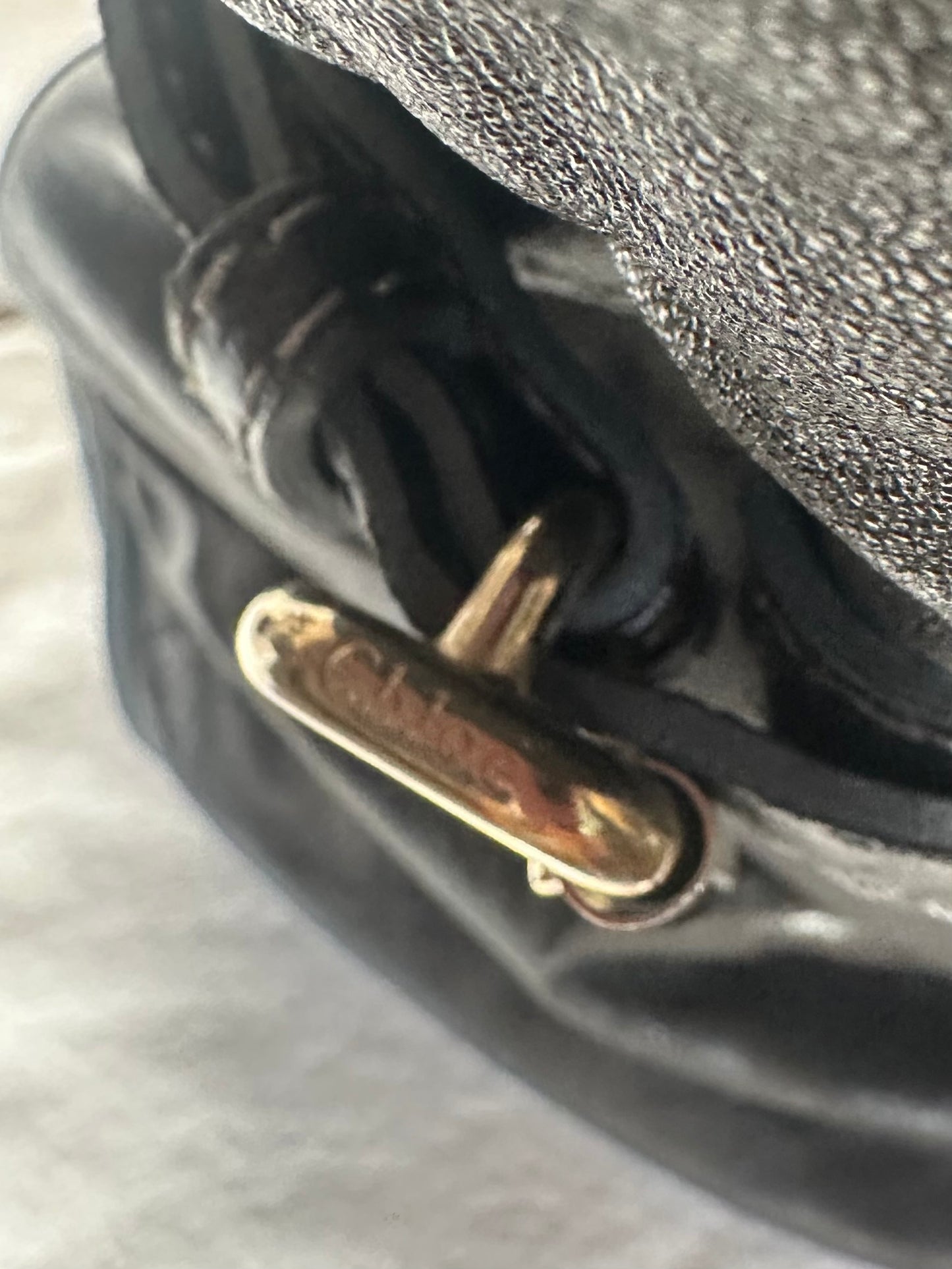 Sac iconique Chloé Paddington grand modèle en cuir noir authentique