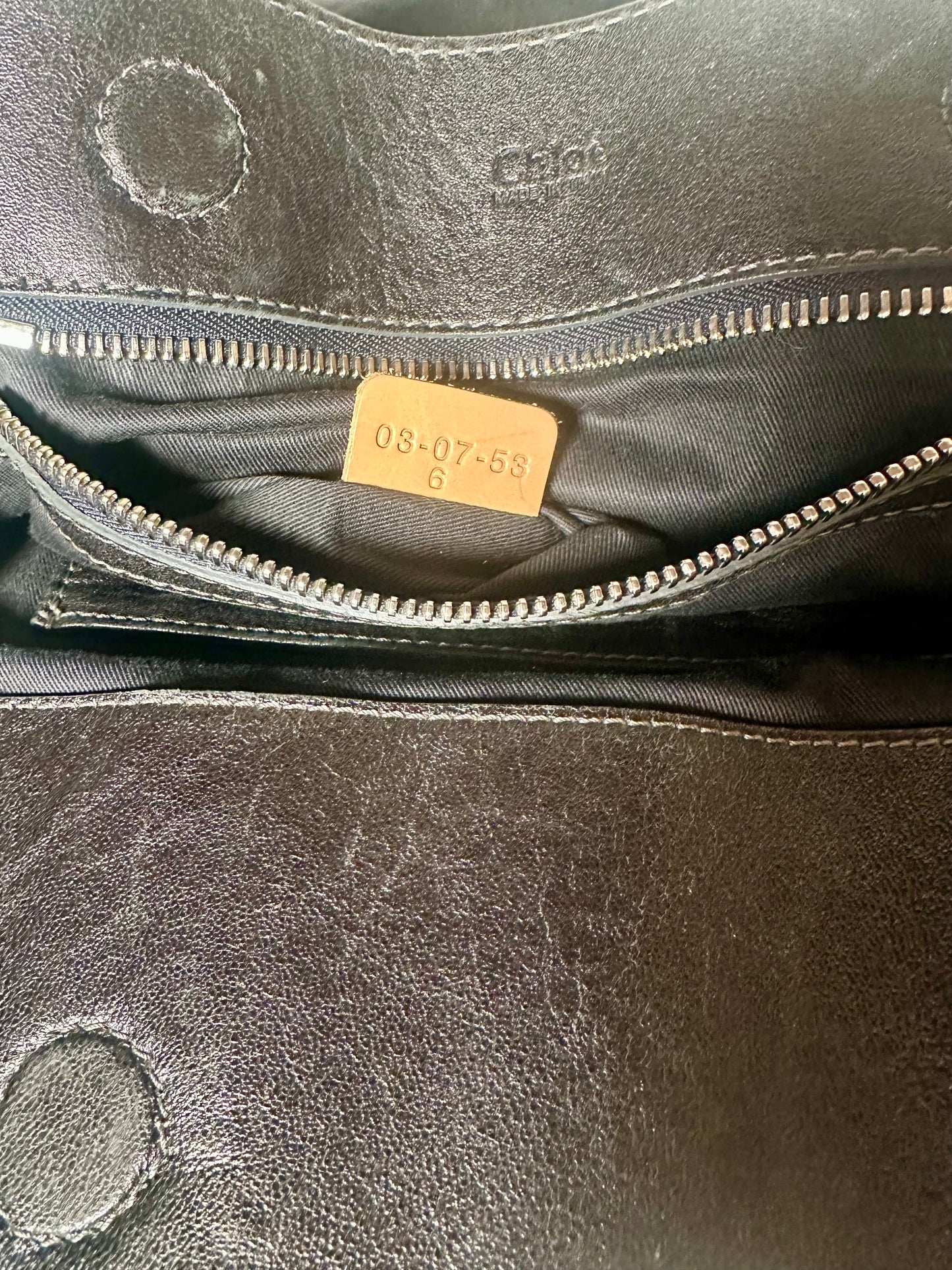 Sac iconique Chloé Paddington grand modèle en cuir noir authentique