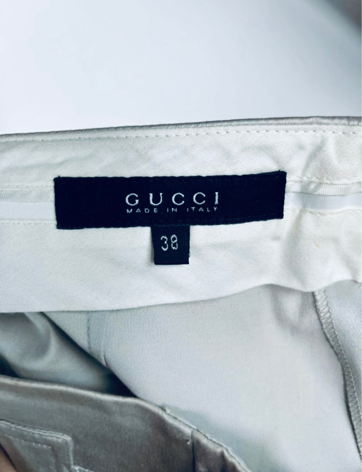 Gucci pantalon en coton stretch authentique