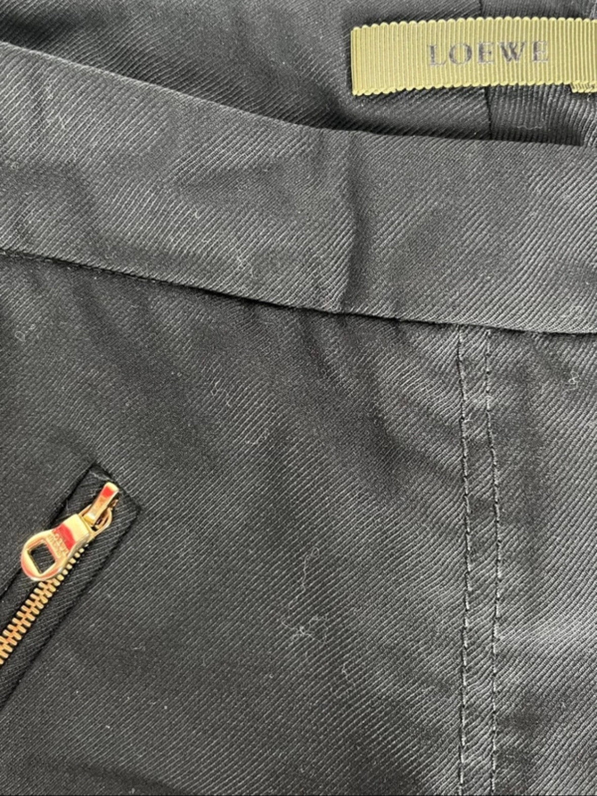 Pantalon cargo noir LOEWE authentique