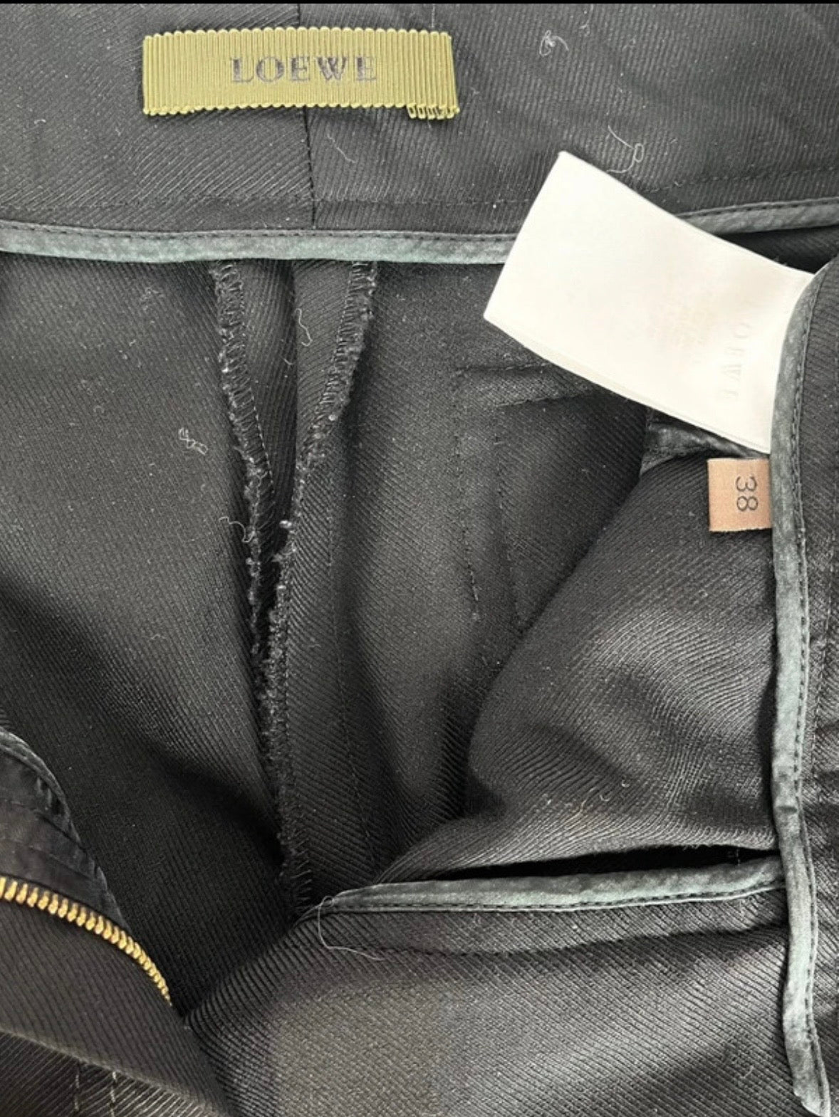 Pantalon cargo noir LOEWE authentique