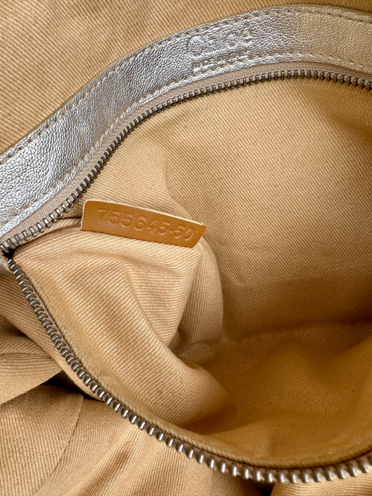 Sac Chloé vintage en cuir argenté époque Phoebe Philo authentique