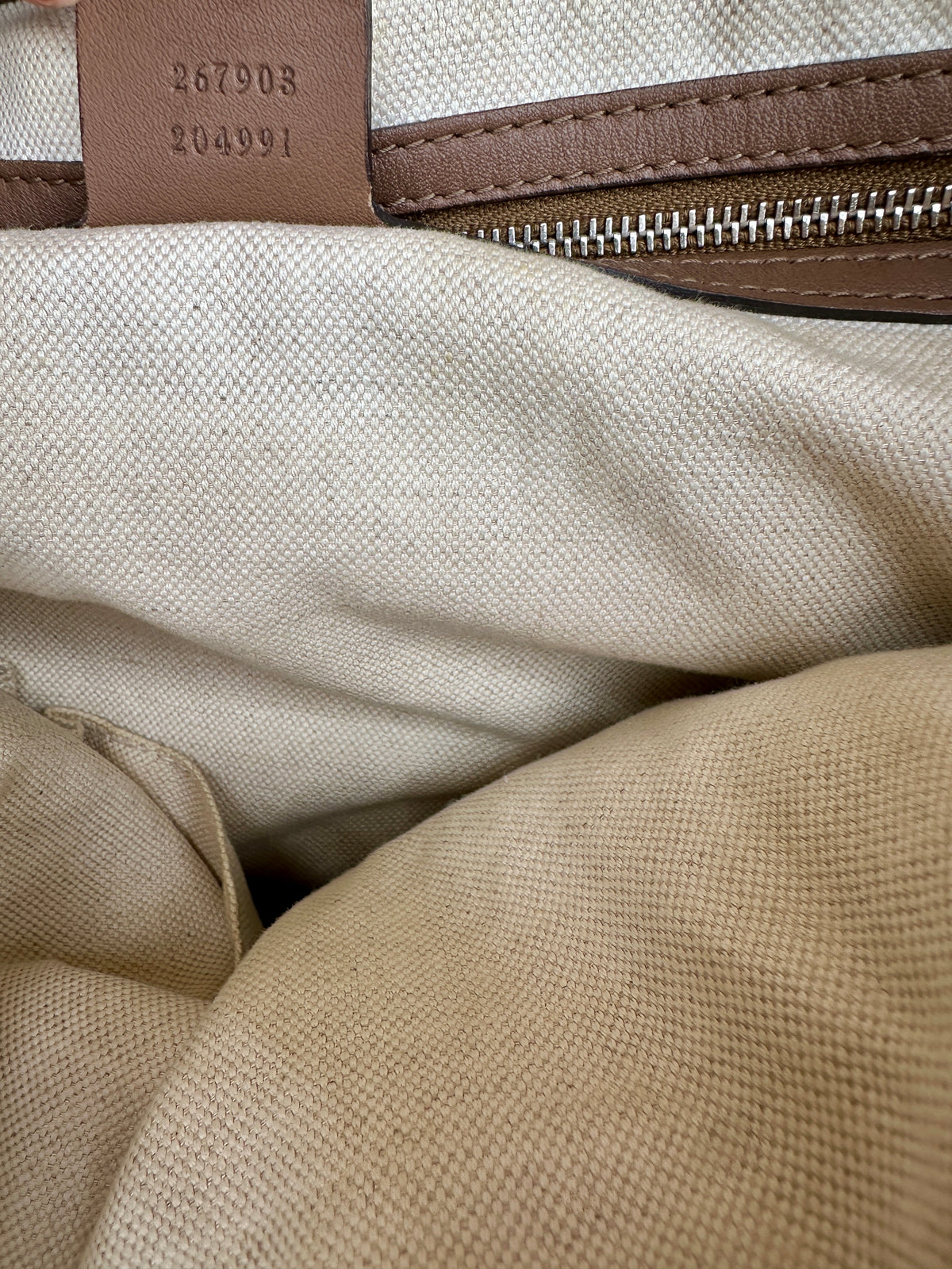 Sac cabas Gucci vintage en cuir d'agneau marron taupe authentique