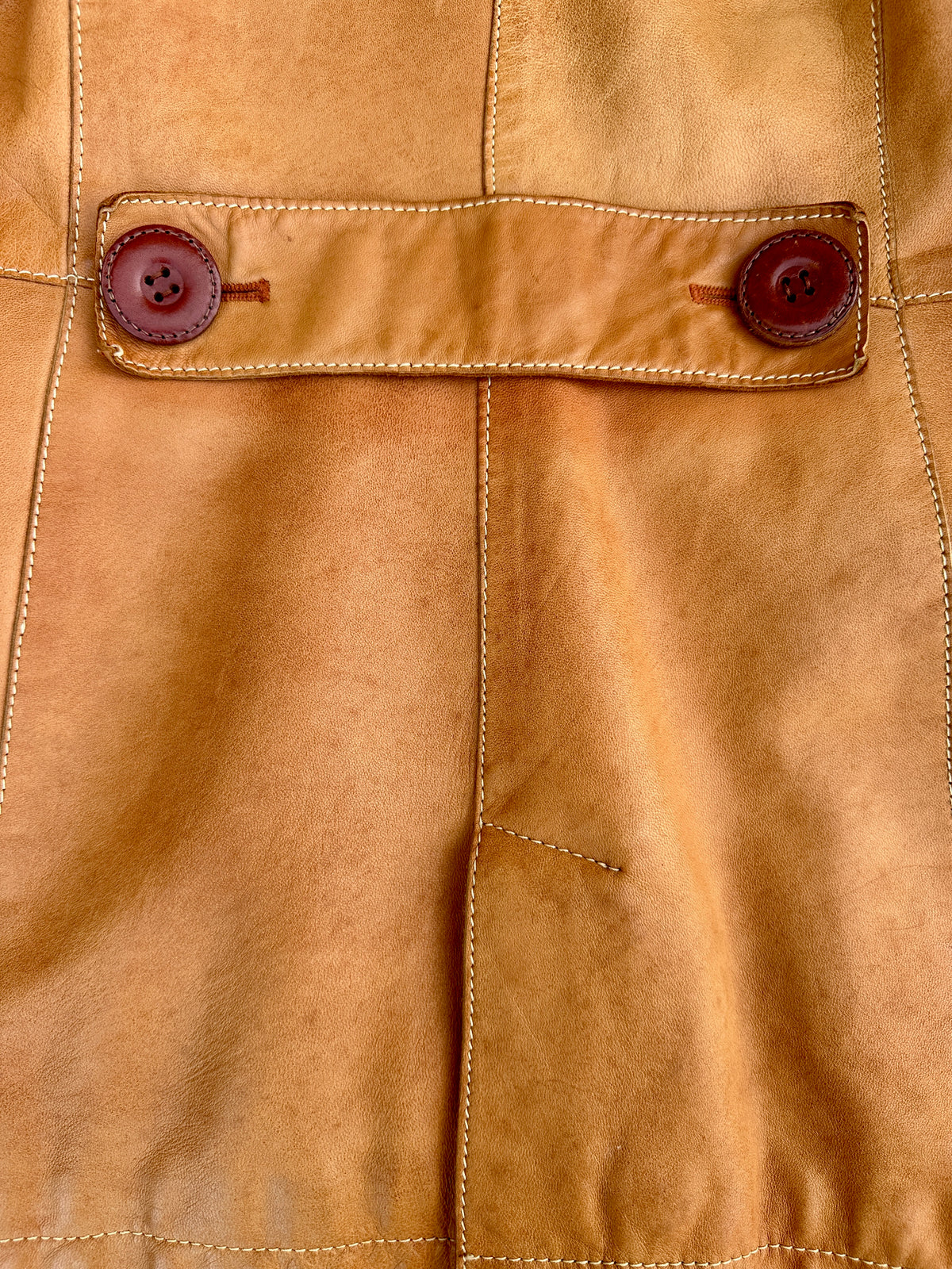 Dolce & Gabbana Vintage Authentic Camel Leather Tailored Jacket