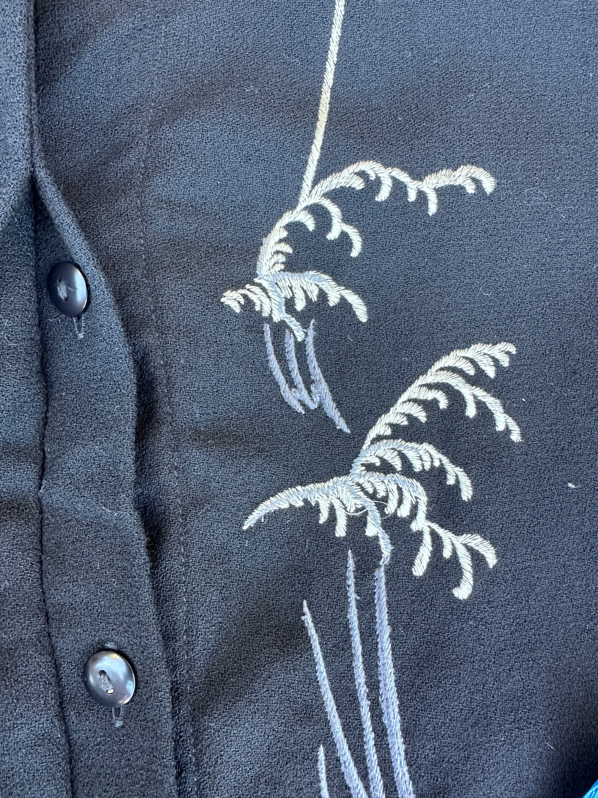 Kimono Tailored Jacket Cacharel in Black Wool Vintage Authentic