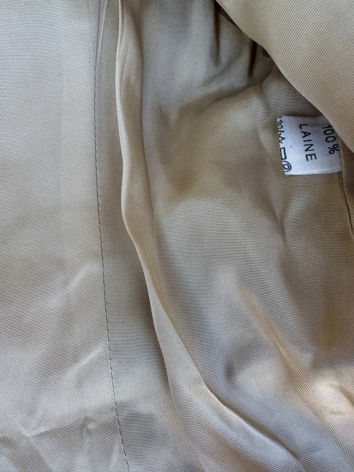 Blazer Burberry en laine beige vintage authentique