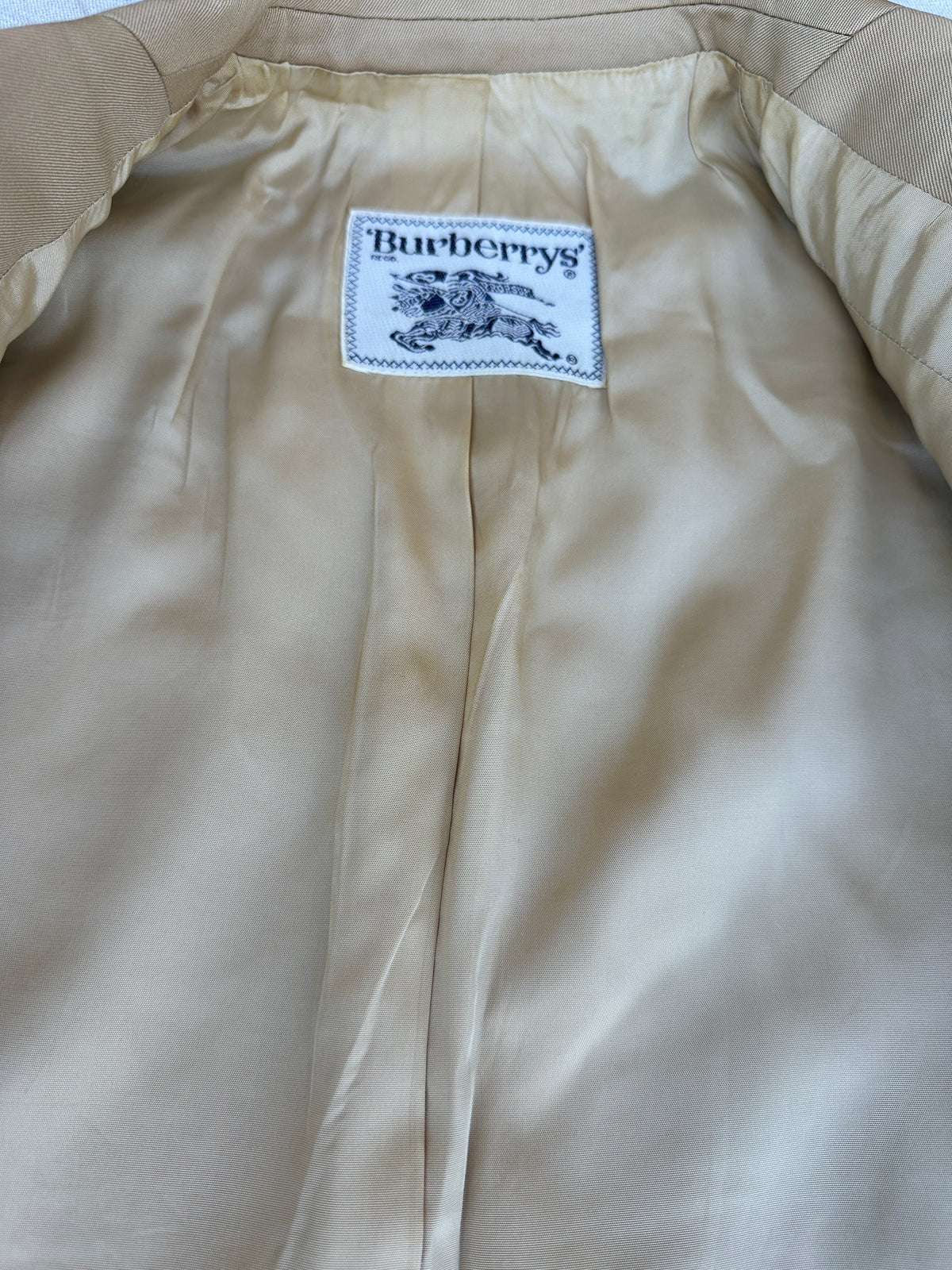 Blazer Burberry en laine beige vintage authentique