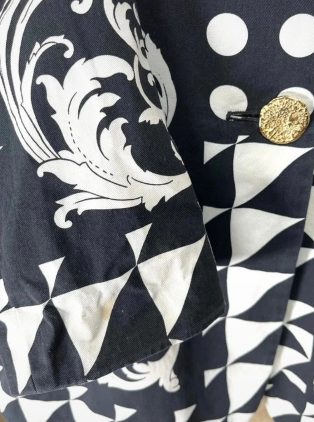 Blazer vintage en coton Escada circa 80