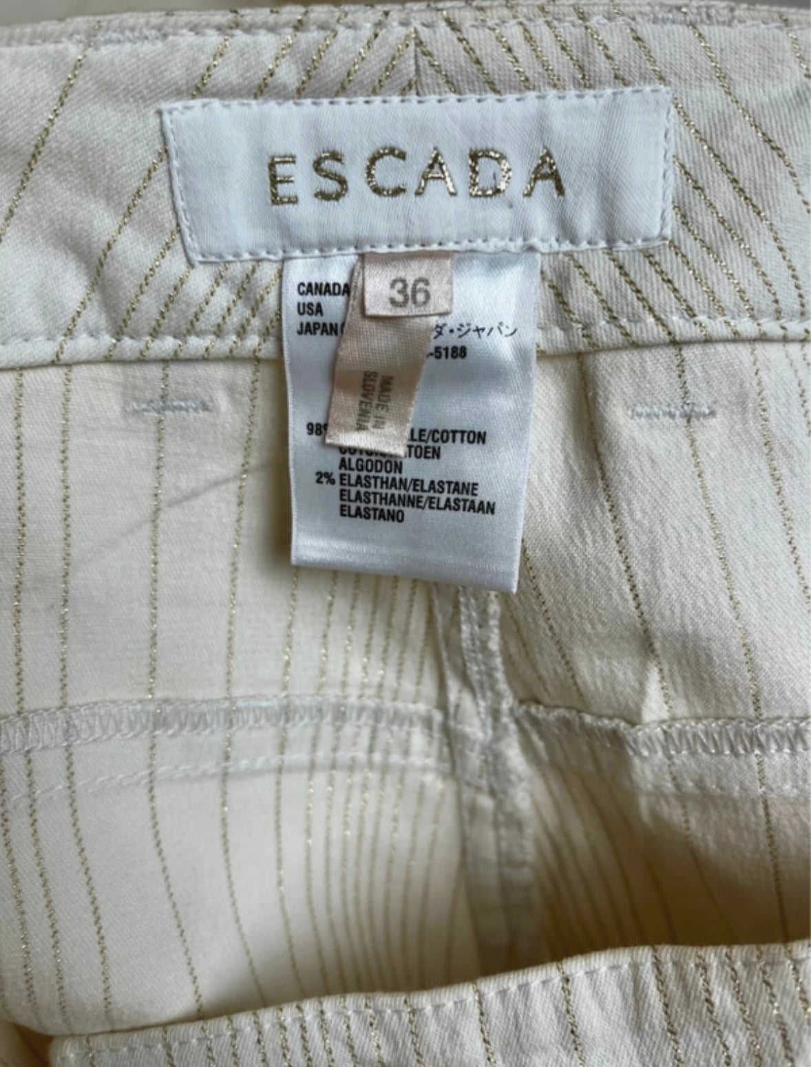 Ecsada jeans blanc doré vintage