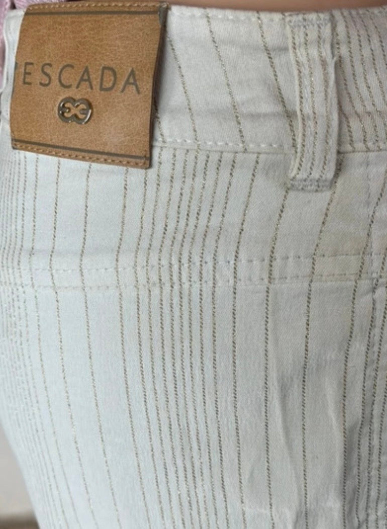 Ecsada jeans blanc doré vintage