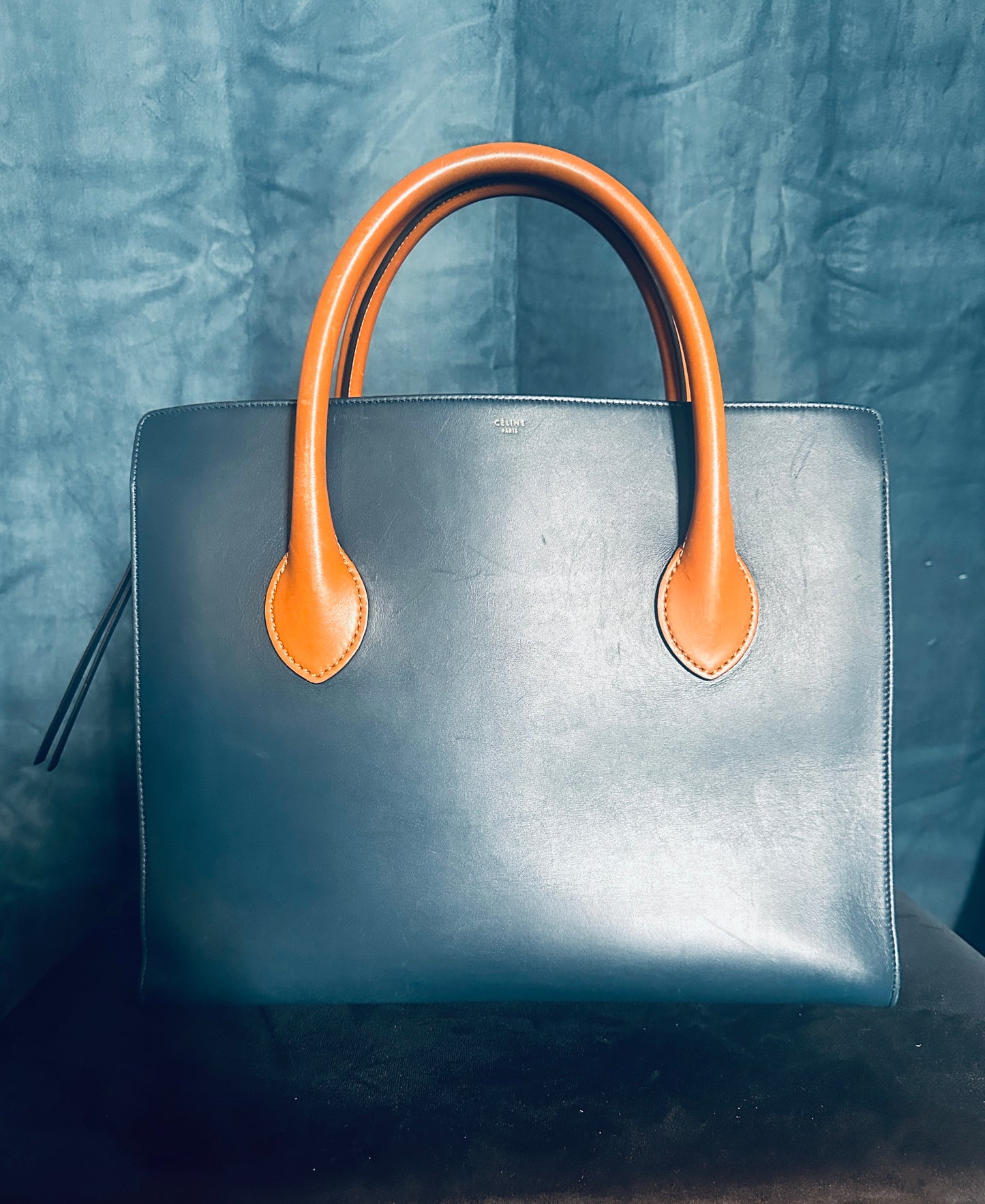 Grand Sac Céline en cuir bicolore Boxy Tote Bag