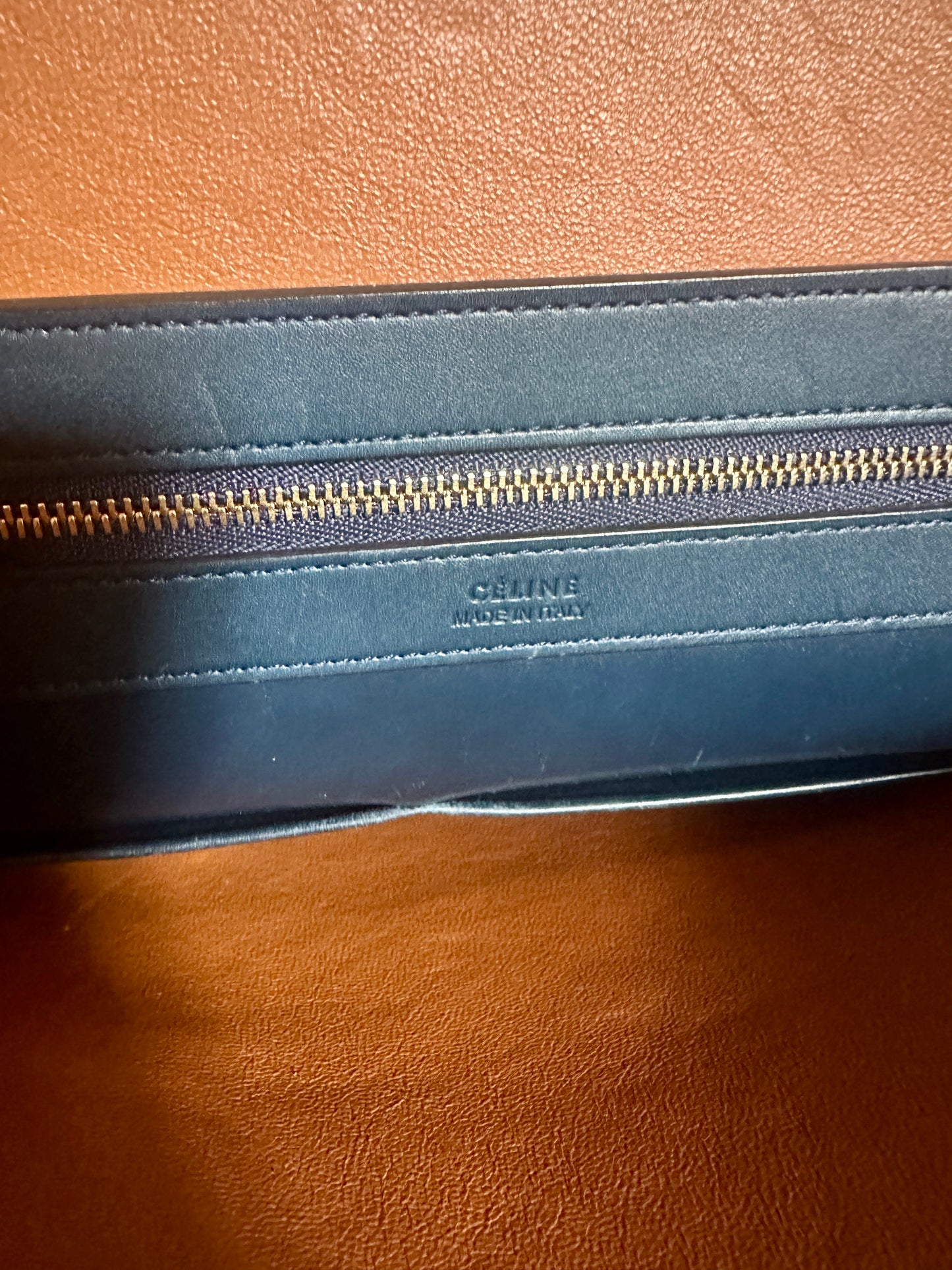 Grand Sac Céline en cuir bicolore Boxy Tote Bag