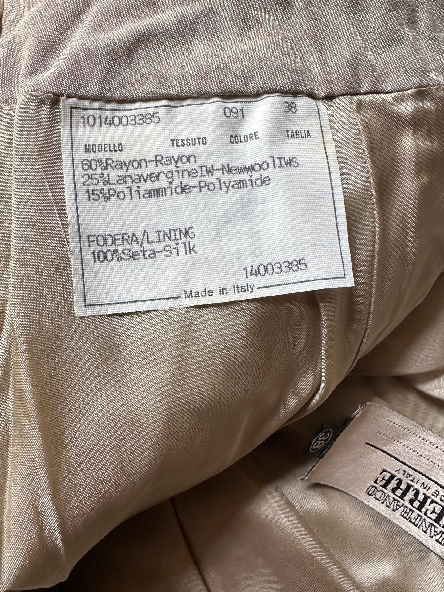 Pantalon neuf Gianfranco Ferré en mélange soie et laine