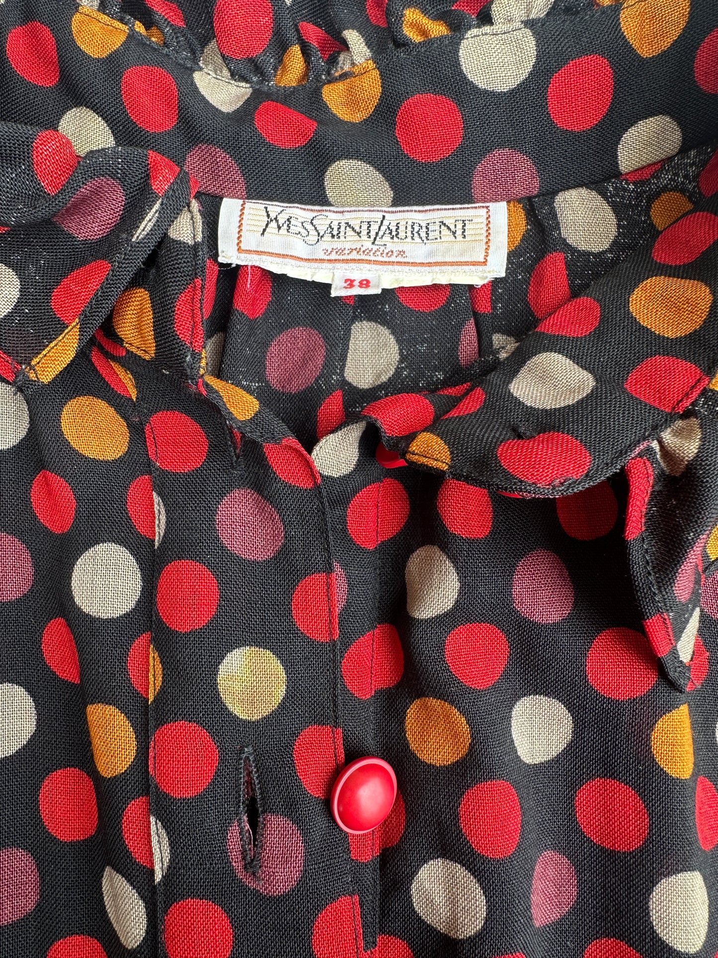 Robe Yves Saint Laurent en laine légère vintage authentique