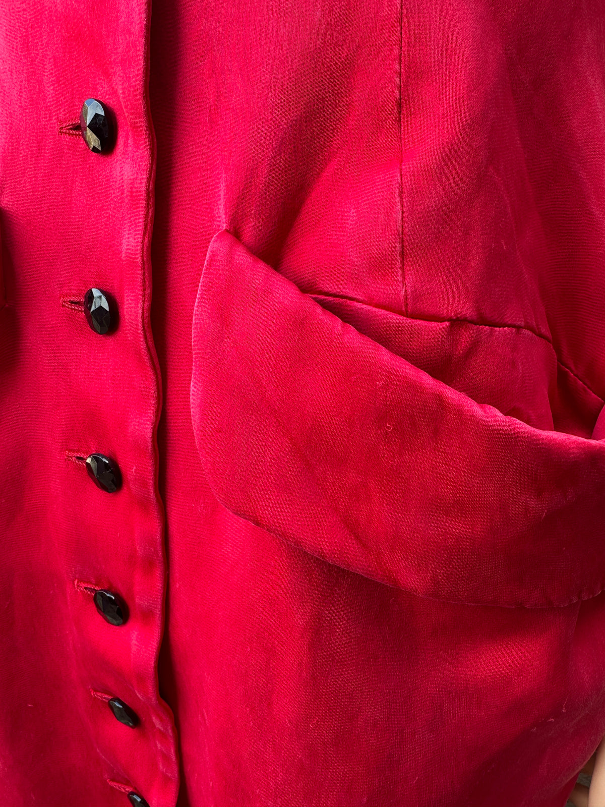 Robe longue rouge Saint Laurent vintage authentique