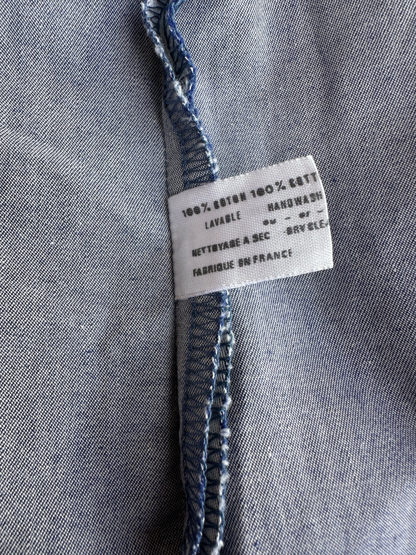 Robe en denim léger bleu clair Burberry vintage authentique