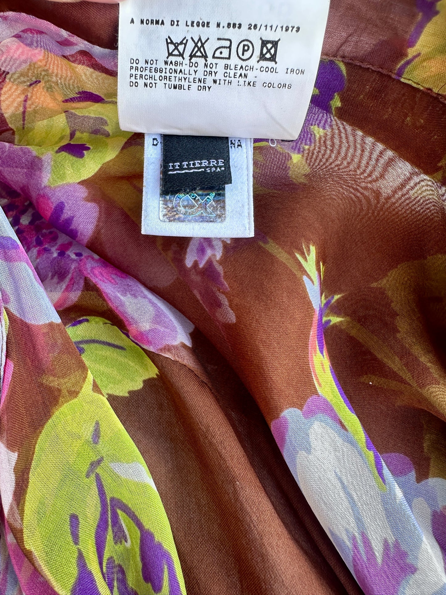 Blouse authentique Dolce & Gabbana en mousseline de soie imprimée